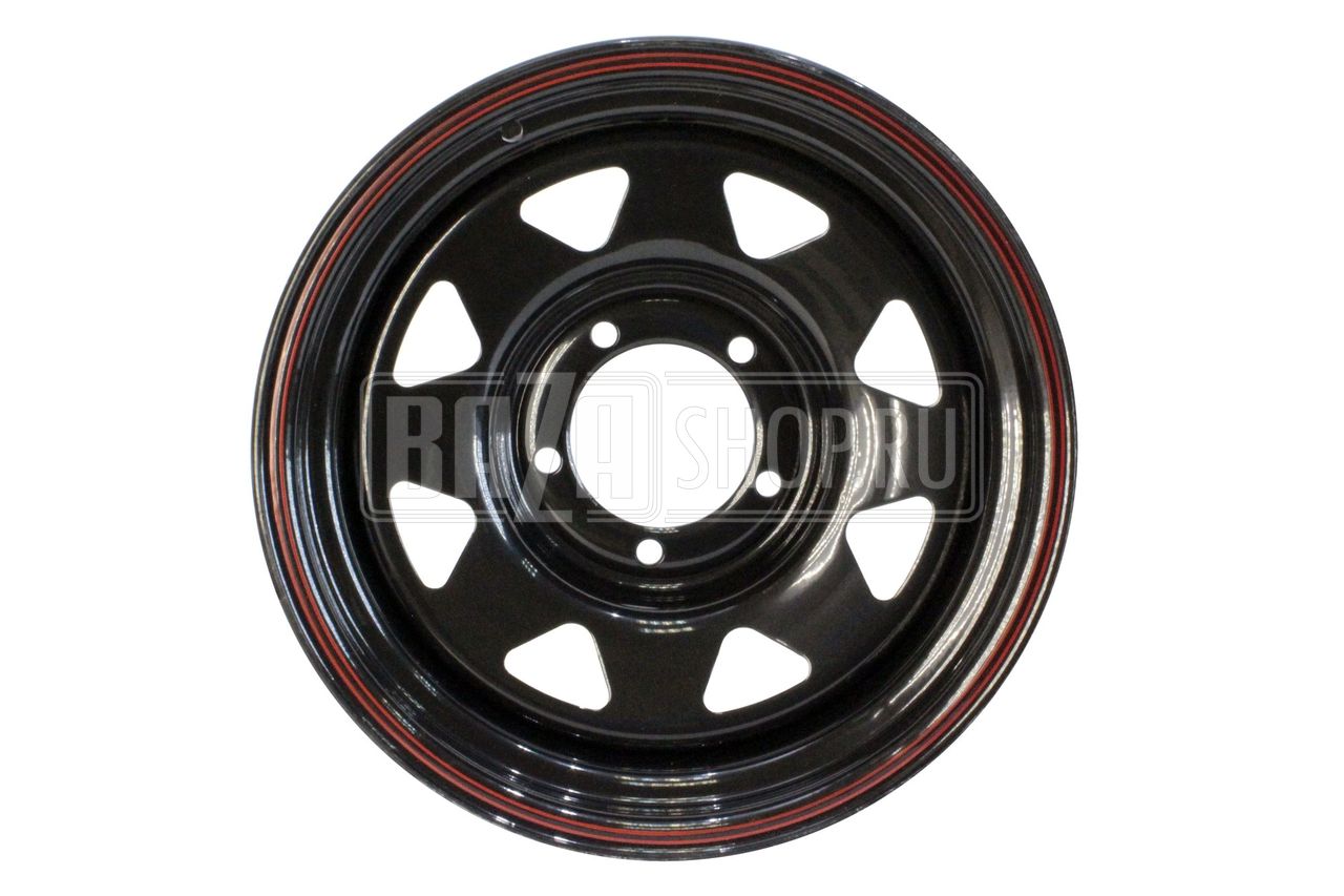 Колесный диск redBTR УАЗ 8x15/5x139.7 D110 ET-19 черный (под барабанные тормоза) / 711231 (до 1180 кг) (ШТАМП.)