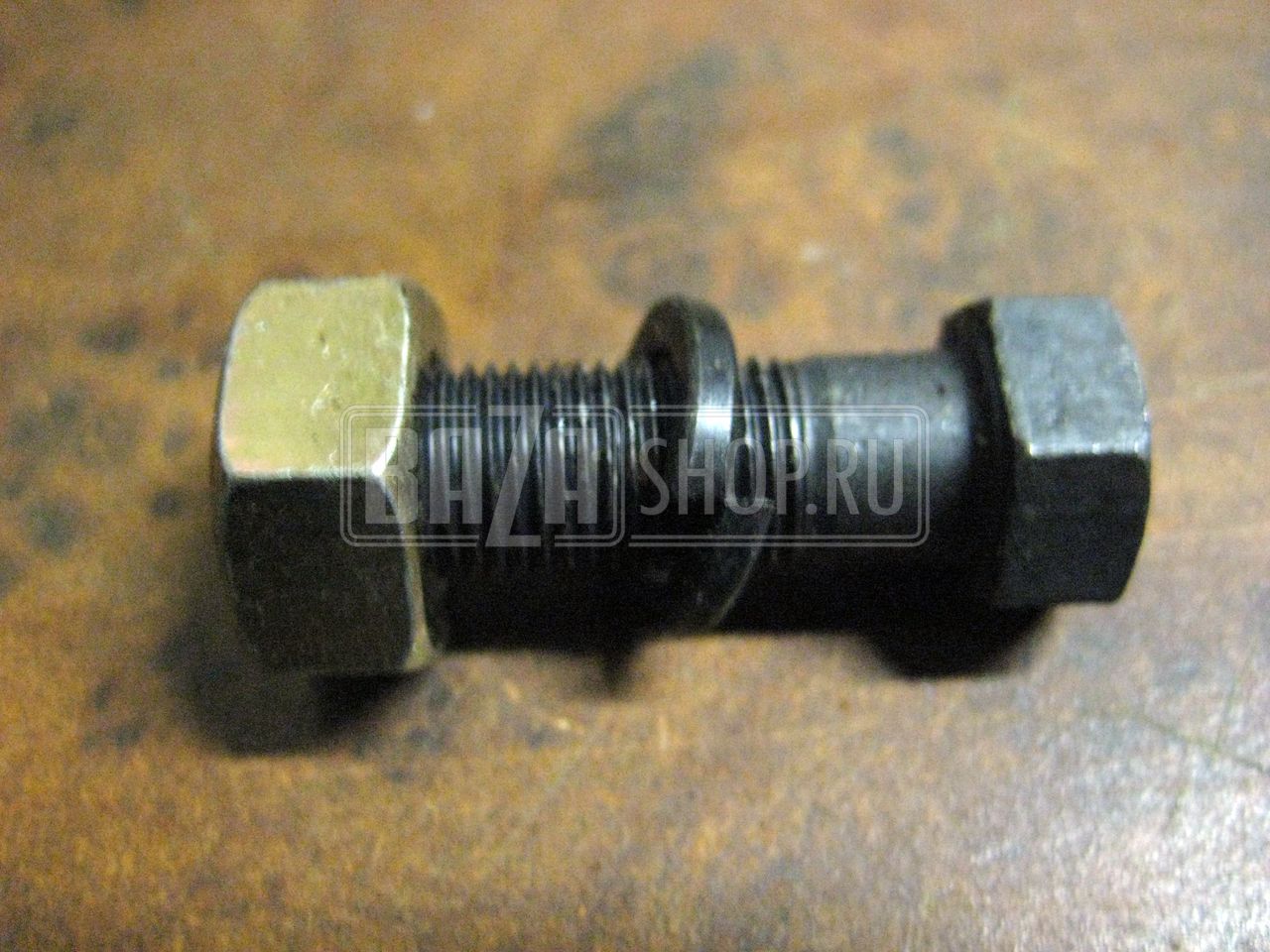Болт карданный УАЗ, ГАЗ М10х1x30 черный, с гайкой и гровером (г.Ульяновск, к-кт 1 шт.) ** / 290784, 252156-П2, 31512-2401059